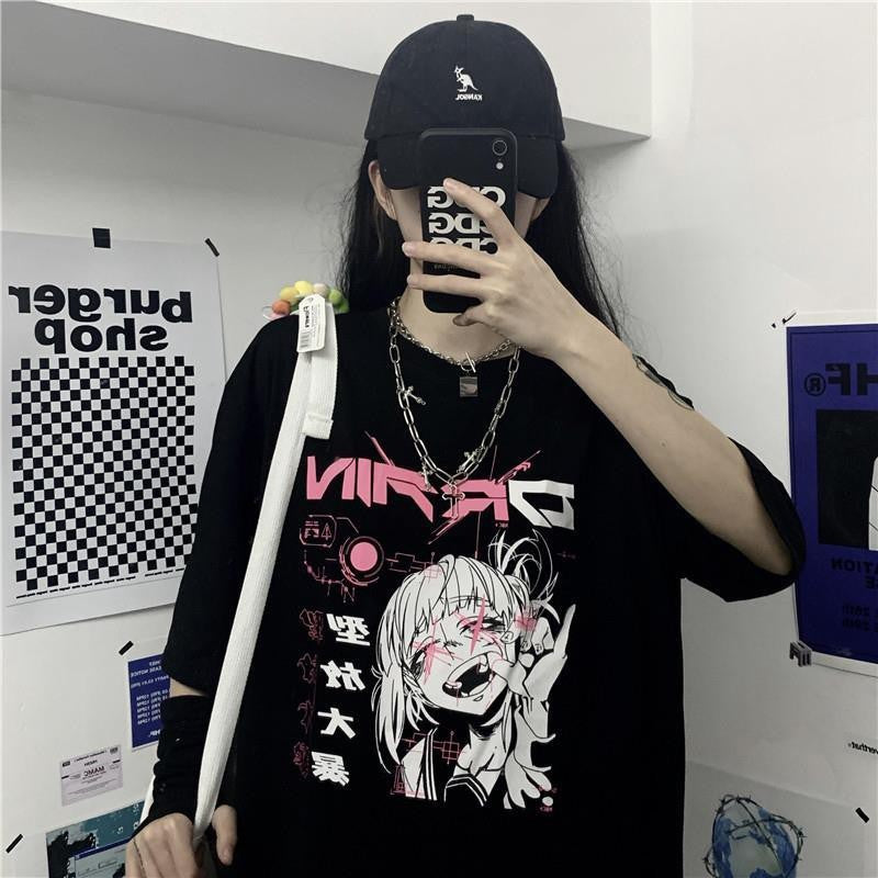 Gothic Women's T-shirt Punk Street Bad Girl
